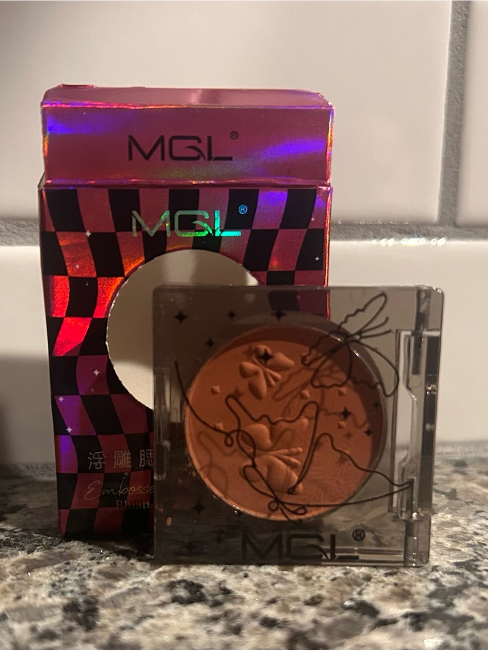 Embossed Blush - Warm Brown